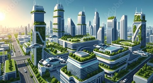 Green Future Cityscape. (1)