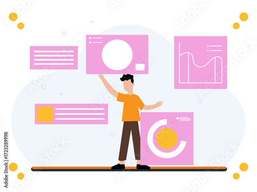 Clone Concept Illustration Vector Style
