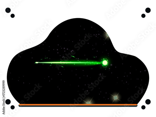 Light Saber Concept Illustration Vector Style