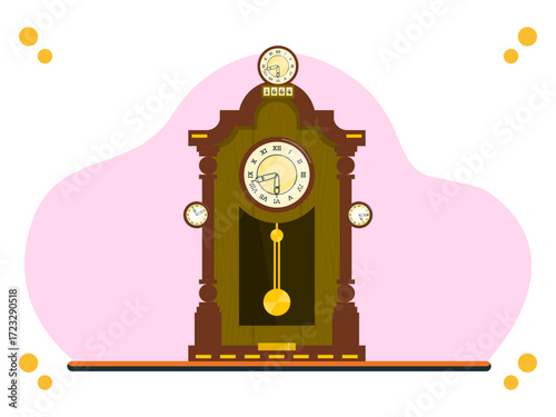 Time Machine Concept Illustration Vector Style
