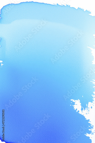Abstract Light Blue Watercolor Stain
