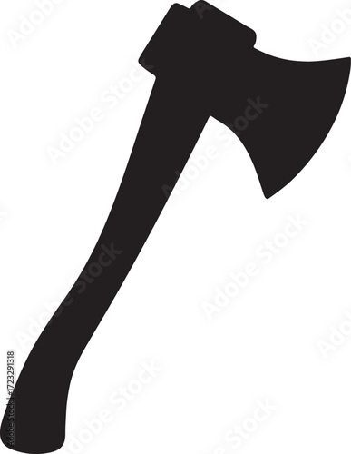 Black Axe Silhouette Icon