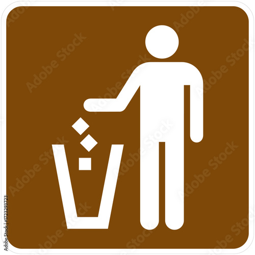 Litter Receptacle, Current Edition of the Manual on Uniform Traffic Control Devices for Streets and Highways.