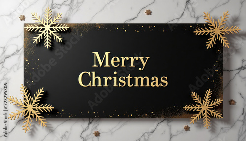 Wallpaper Mural Christmas banner. Luxury holiday design with sparkles and snowflakes Torontodigital.ca