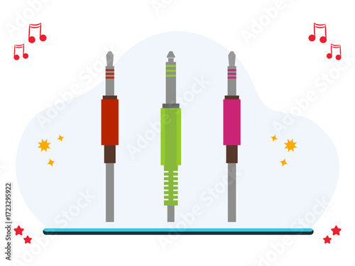 Mini Jack Concept Illustration Vector Style