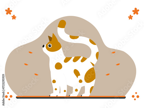 Cat Concept Illustration Vector Style