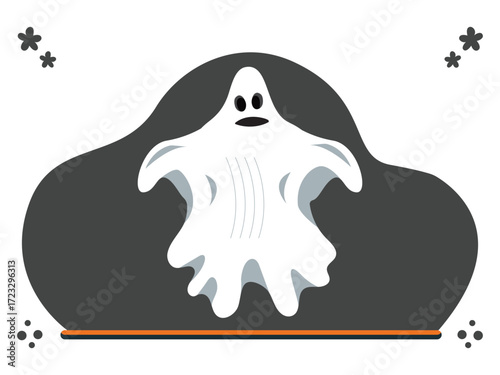 Ghost Concept Illustration Vector Style