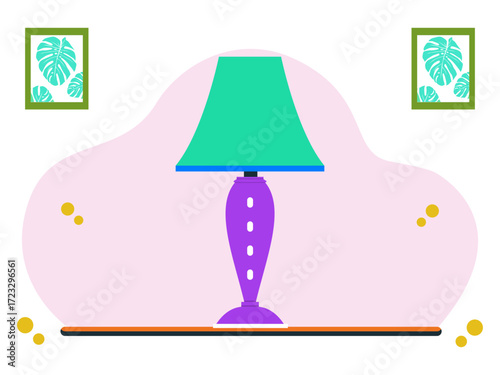 Lamp Concept Illustration Vector Style