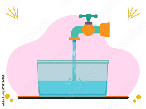 Tap Concept Illustration Vector Style