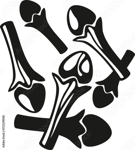 vector illustration of cloves