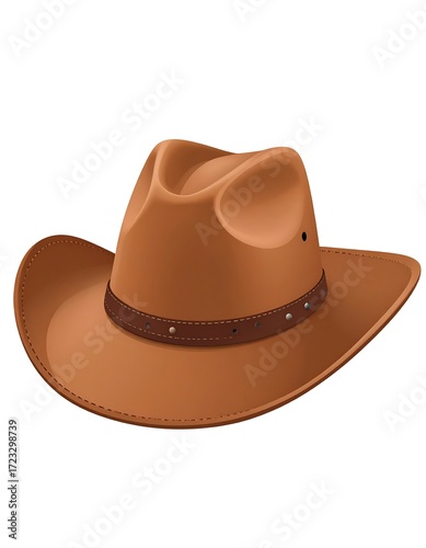 A light brown cowboy hat