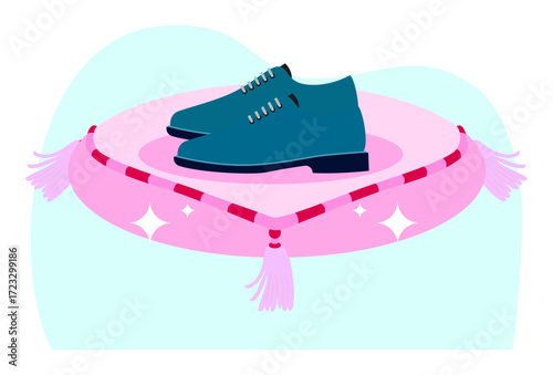 Shoes Concept Illustration Vector Style