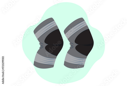 Knee Pad Concept Illustration Vector Style