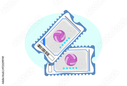 Ticket Concept Illustration Vector Style