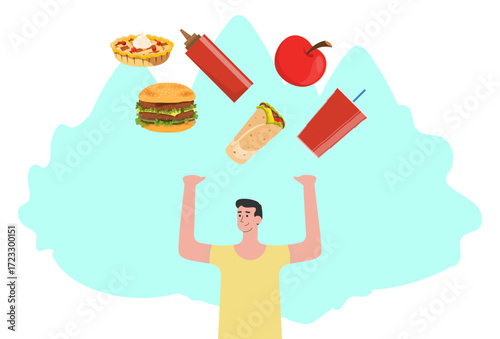 Food Concept Illustration Vector Style