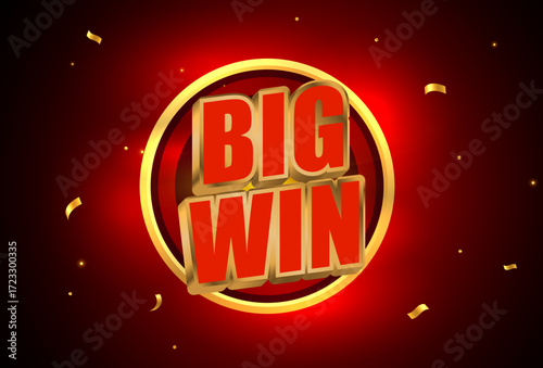 Big Win Concept Illustration Vector Style