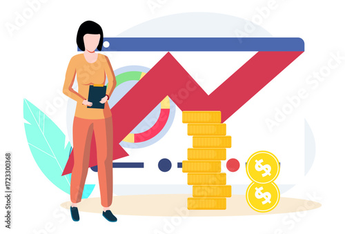 Loss Rebates Concept Illustration Vector Style