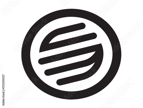 Minimal summer symbol illustration with clean fresh design