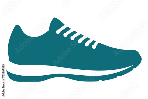 Vector illustration of modern sports shoes
