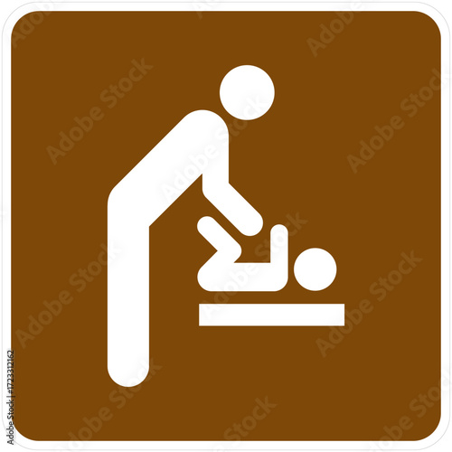 Baby Changing Station, Men’s Room, Current Edition of the Manual on Uniform Traffic Control Devices for Streets and Highways.