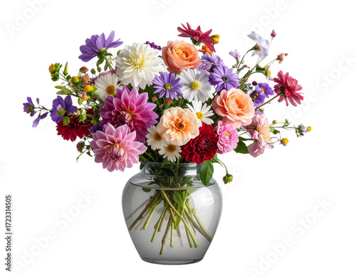 Wallpaper Mural flowers in vase on transparent background PNG file  Torontodigital.ca
