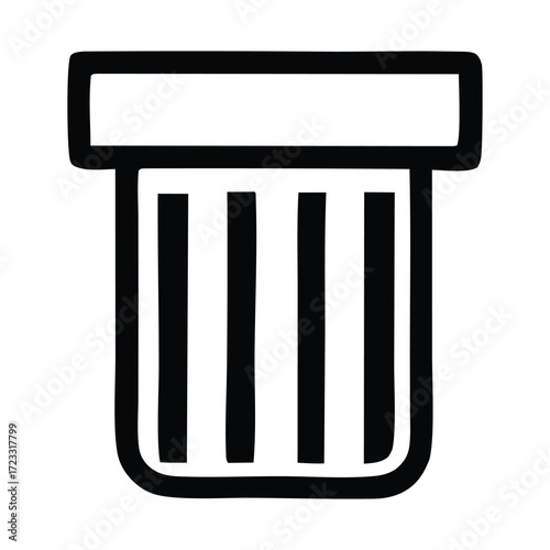 Recycling bin with eco friendly symbol detailed vector graphic for environmental themes