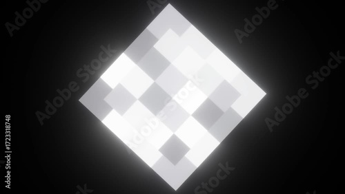 Mosaic Face Blur Overlay Black Screen Effect 4K Privacy Censor Pixelate Mosaic Mask Transition Clean Alpha Channel Loopable Seamless Motion Graphics Overlay For Videos Stock Clips