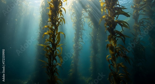 Kelp Forest Sunlight. (1)