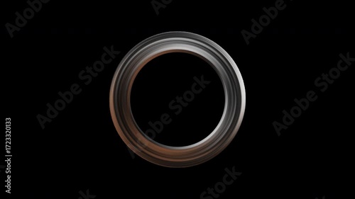 Circle Glowing Alpha Channel 4K Abstract Light Ring Animation for VFX and Motion Graphics
