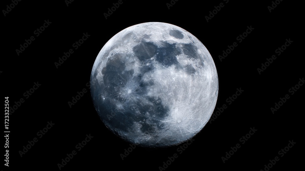 Obraz premium A celestial object resembling the moon with varying shades of gray and distinct spots against a dark backdrop.