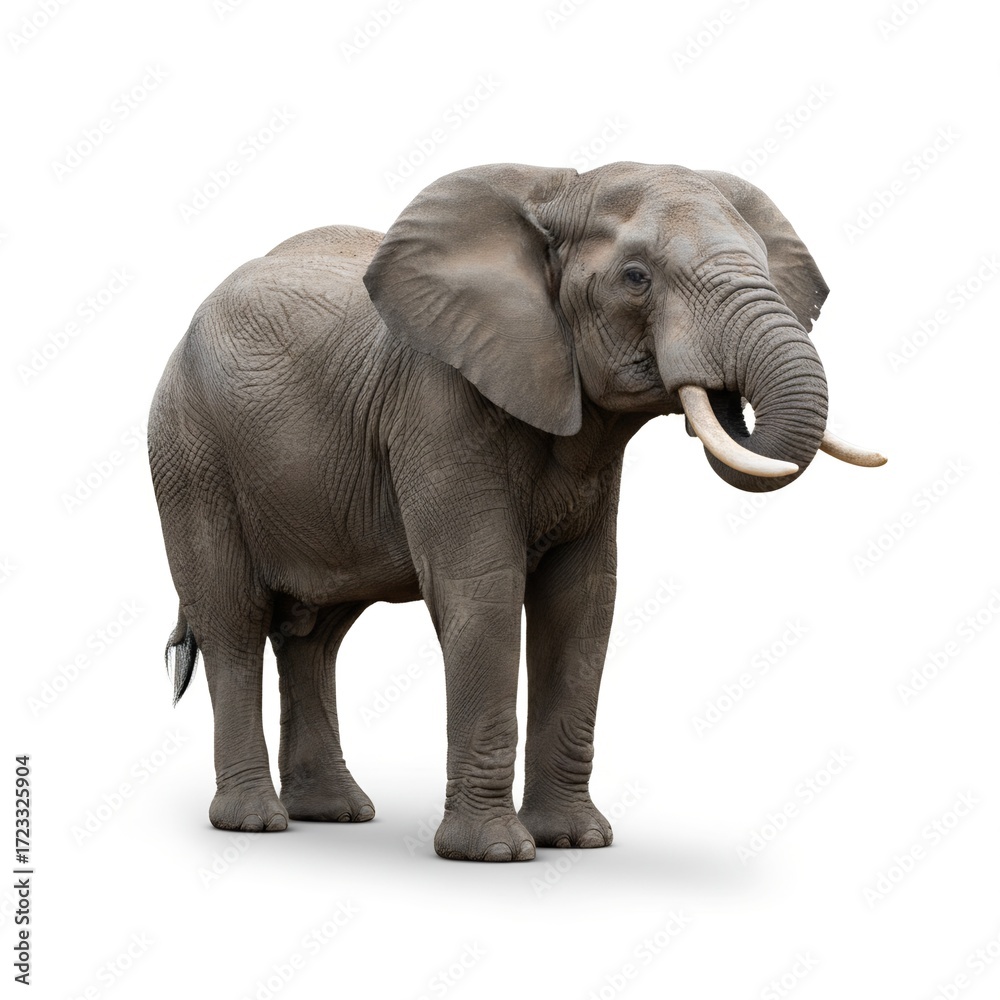 Fototapeta premium elephant isolated on white