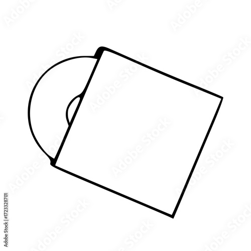 retro vinyl disc vector icon