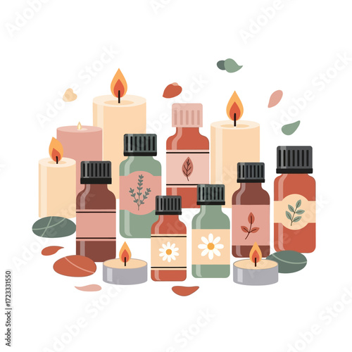 Aromatherapy Candles and Essential Oils for Relaxation and Wellness