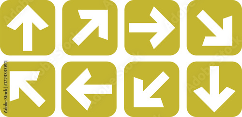 Emergency Exit Icon set. Vector illustration of running man and exit door sign. Green and red, black emergency exit direction sign set. Evacuation and relocation of people to safety.

