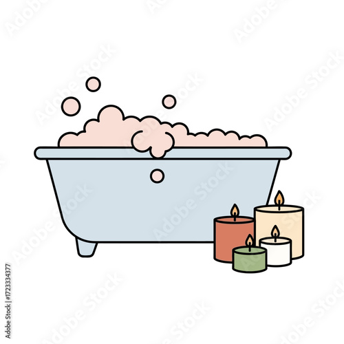 Relaxing Bubble Bath with Scented Candles A Spa-Like Experience at Home