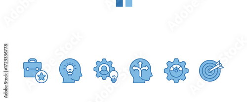 Competency pack, skills and knowledge concepts. Vector illustration with keywords and icons