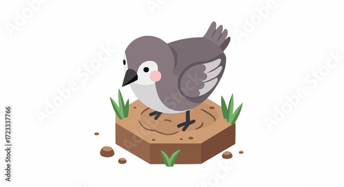 bird with a letter