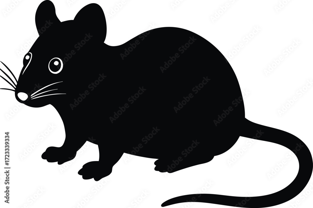 Obraz premium mouse-vector-silhouette-icon-----ideal-for-wildlif (1).eps