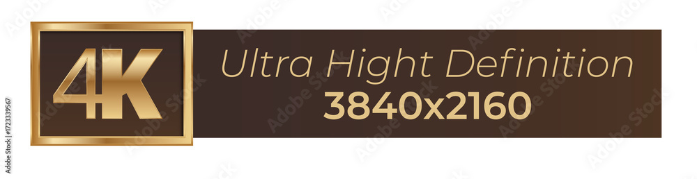 Obraz premium 4k ultra high definition 3840x2160 banner with gold accents.
