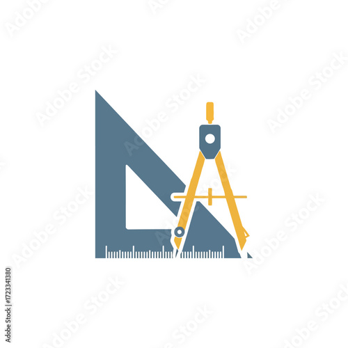 vector drawing of a ruler