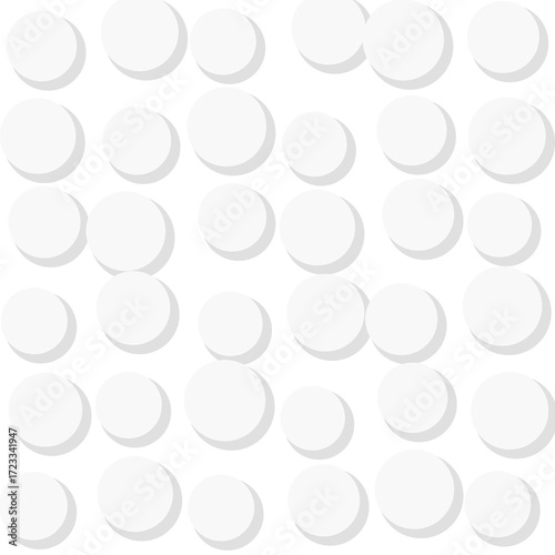 Subtle Raised Circles Grid Background
