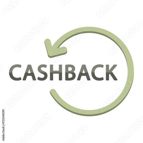Cashback money icon. Financial transaction symbol. Return payment illustration. Vector refund sign.
