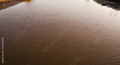 murky rippling water surface nature background