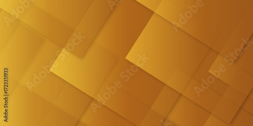 Abstract yellow, orange technology concept diamond triangle geometric line background. modern seamless business technology concept geometric shapes. squares and triangle with soft shadows as pattern.