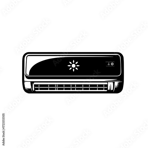 Air Conditioner Vector Illustration – Modern Cooling and Climate Control System