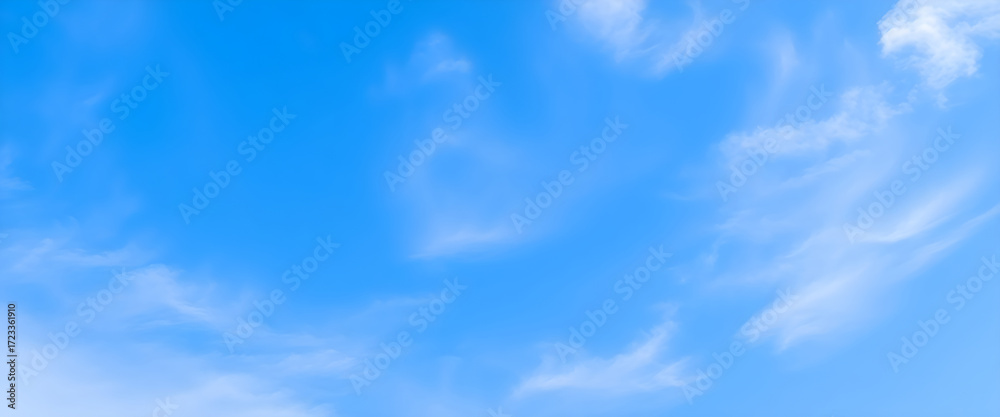 Obraz premium Blue Sky with Clouds Background