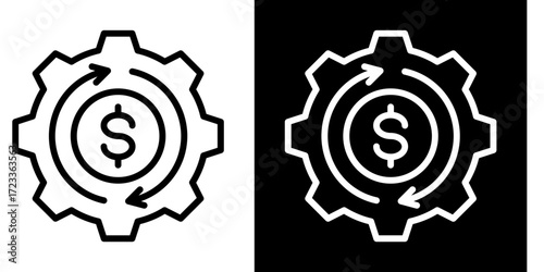 Sales Automation  Icon Set White Style Collection
