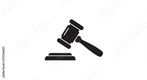 Lawyer gavel on sound block symbolizing justice and legal decisions