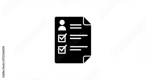 Professional checklist icon symbolizing task completion and project management success