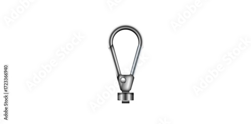 Metallic Clasp Equipment Vector Illustration.
